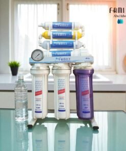 فلتر مياه بيو فاميلي 7 مراحل منزلي تايواني مع قاعدة وساعة